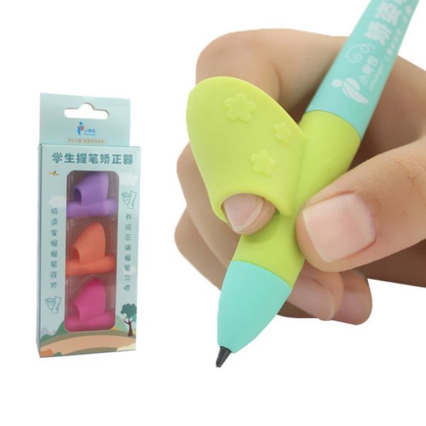 

soft silicone hold pen writing posture correction with posture toys ilicone children grasping pen tool holding pencil students