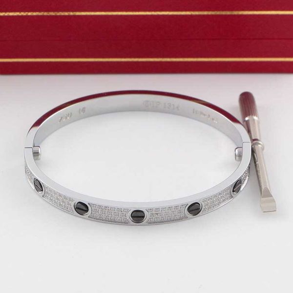 

2020 sell big carter brand bangle bangle for love women factory wholesale decorative sell jewelry black ceramics carving logo