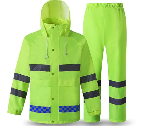 

waterproof high visibility reflective heated fluorescet yellow rain mens safety working uniform outwear coat reflective