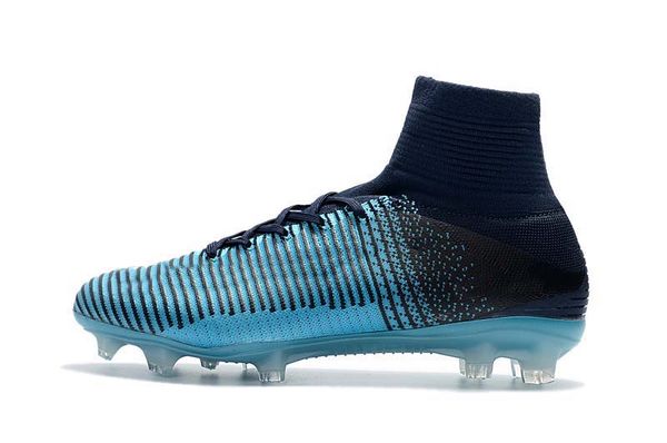 

mens/woman/kids football boots superfly v tf/ic/fg soccer shoes mercurial superfly v ronalro dark blue soccer cleat