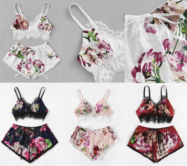 

woman exotic sets ladies floral lingerie set dress women nightwear underwear sleepwear + g-string babydol homewearl, Red;black