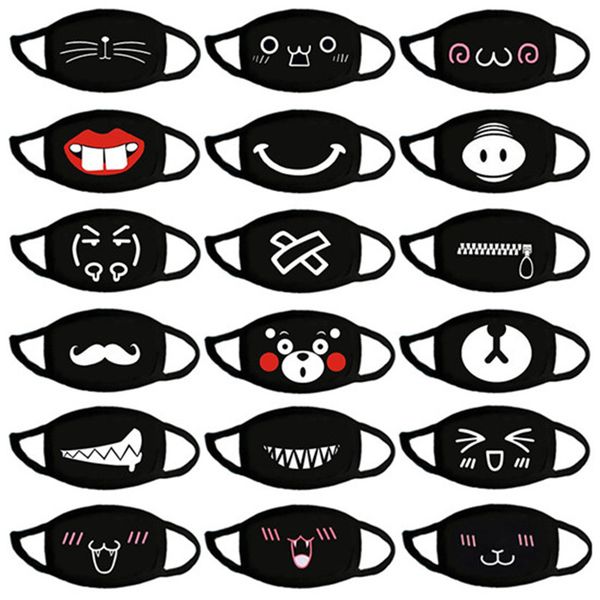 

44 выберите стиль поп аниме маска зима теплый рот ткань маска пыль кошка физ мультфильм лицо пылезащитный хлопок анти многоразовые двойной р