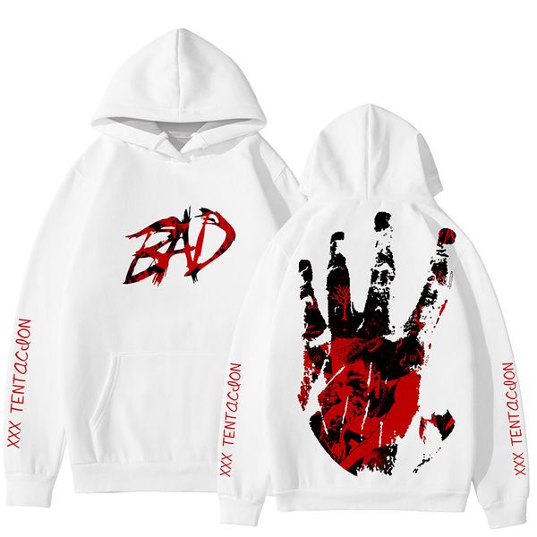 

19ss mens teenager xxxtentacion hoodies hooded fashion spring sweatshirts long sleeved, Black