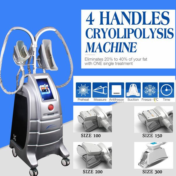 

4 handles vacuum cryotherapy cryo machine cryo body sculpting fat ing cryotherapy slimming equipment body slimming machine