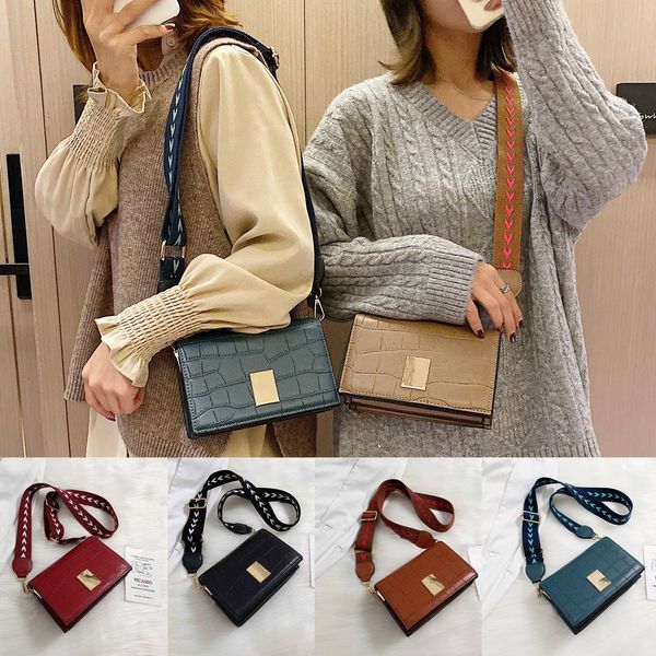 

women stone pattern shoulder messenger bag quality square bag casual clutch bag#t2