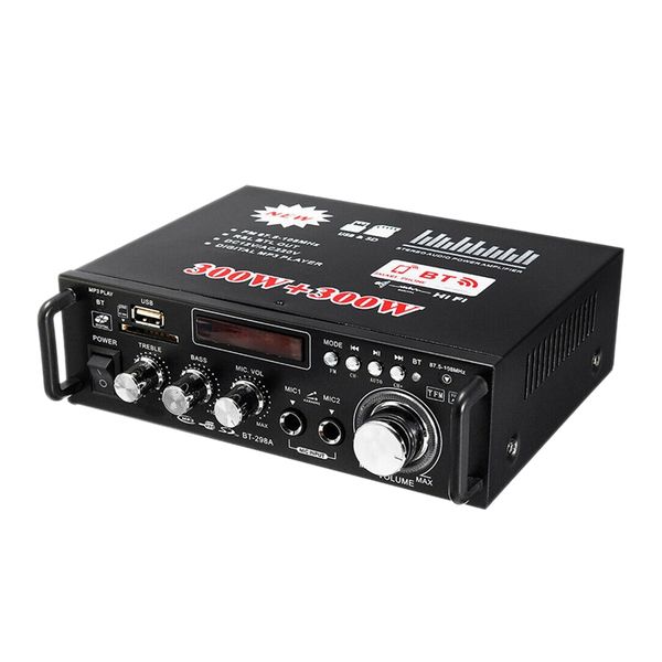 

600w bluetooth stereo audio car home hifi music sd usb fm amp 12v/220v