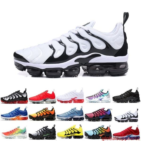 

sneaker tn plus running shoes men women sunset triple black white silver patterns game royal work blue volt sport shoe ing