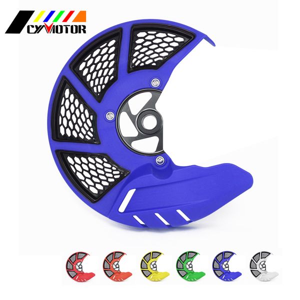 

front brake disc rotor blue motorcycle guard cover protection for yamaha yz125 yz250 yz250f yz450f yz125x yz250x wr250f wr450f