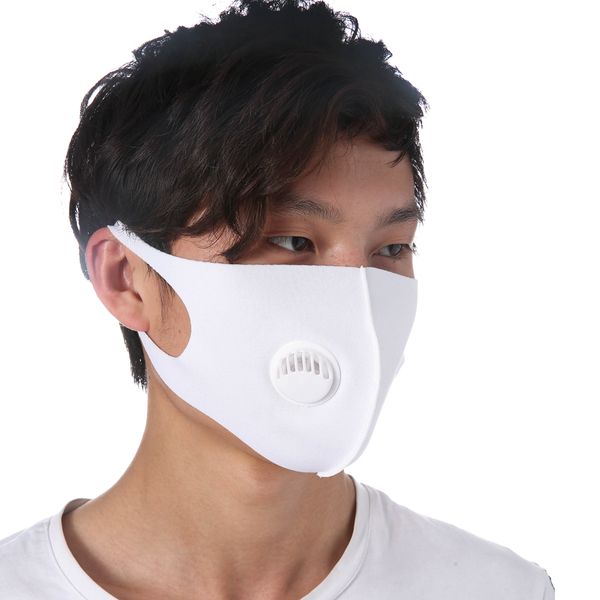 

Ледяная шелковая маска 5 цветов клапан рот маска для лица анти-пыль PM2. 5 многоразовая ветрозащитная крышка рта с дыхательным клапаном LJJO7792