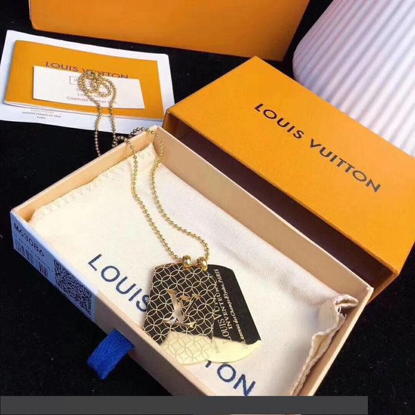 

qualtiy brands new fashion jewelry stainless luxury designers pendant necklaces bangles bracelets for man and women with gift box, Silver