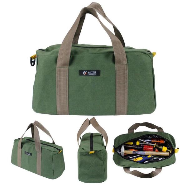 

multi-function canvas waterproof storage hand tool bag portable tool kit wrenches screwdrivers pliers metal parts storage bag