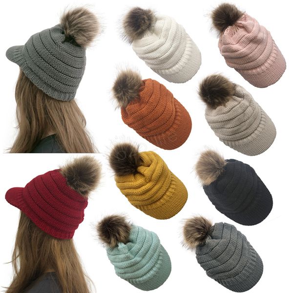 

warm caps wool women solid pom ladies knitted hat pom skull beanie outdoor female ljja2757 hat winter fpgjp, White;black