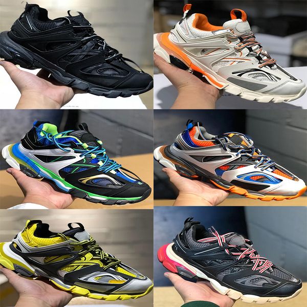 

release 3.0 tess s paris track men gomma maille black for women triple s clunky sneaker casual shoes designer shoes