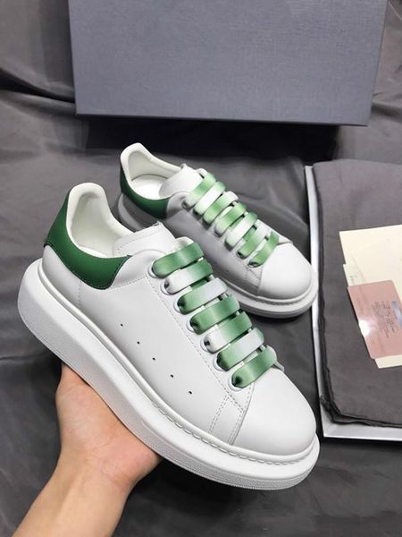 

designer luxury mans casual shoes leather mens womens fashion white leather comfortable shoes flat casual sneaker daily jogging chea t07, Black