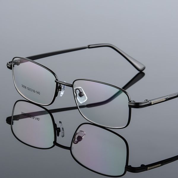 

ultra light titanium alloy thick gold presbyopic electroplated metal glasses frame presbyopic glasses frame 3008, Silver
