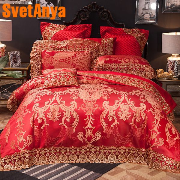 Svetanya Collection Lace Bedding Sets Queen King Size Artificial