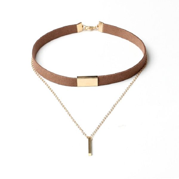 

velvet multilayer tassel chokers pendant necklaces collar jewelry accessories girlfriend gift new fashion korean choker necklace jewelry dhl, Golden;silver