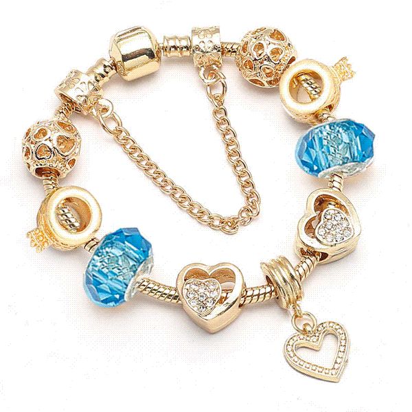 

BAOPON Dropshipping New Famous Brand Jewelry Women Charm Bracelet 2018 Pandora Bracelet Gold Bracelets Pulseras Mujer