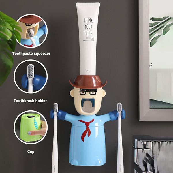 Cartoon Zahnbürstenhalter Automatische Zahnpastaspender Squeezer für Kid
