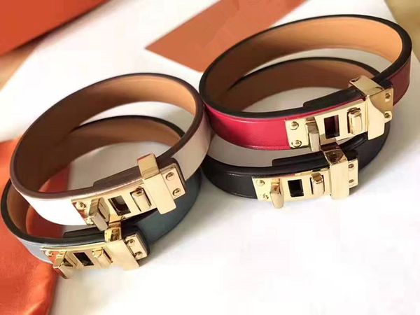 

2020 h leather single ring halo bracelet fashion designer jewelry women bracelets love bracelet luxury bangle ing, Black