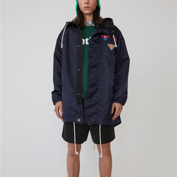 

women trench windproof waterproof hooded jacket jacket woman, Tan;black