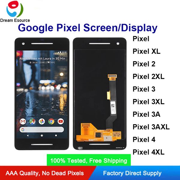 

original lcd/amoled screen dislpay assembly for google pixel/xl,pixel 2/2xl,pixel 3/3xl,pixel 3a/3axl,pixel 4/4xl dhl ship