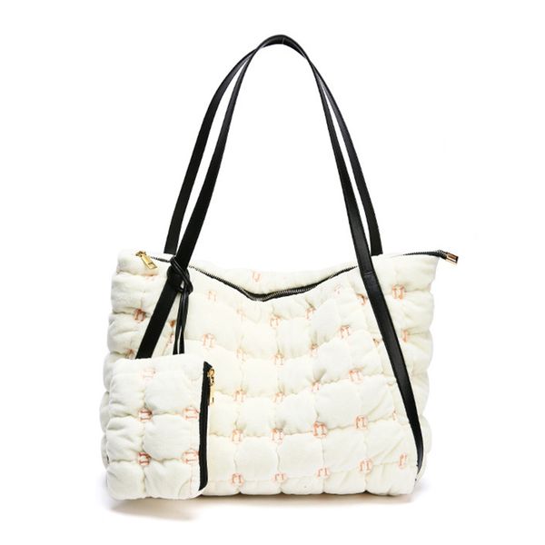 

fggs-shoulder bag women's space cotton tote bag bucket tote