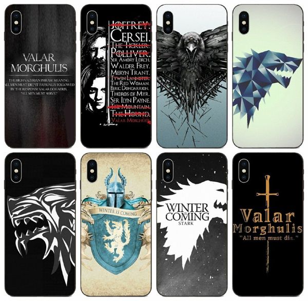 

tongtrade] valar morghulis game of thrones case for iphone 11 pro x xs max xr 8 7 6s 5s 5 samsung note 10 huawei p20 p10 plus sony z5 case