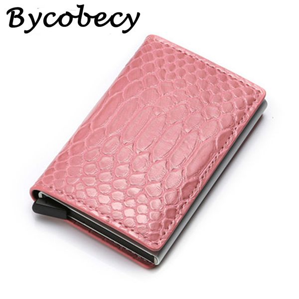 

bycobecy women men coin purses slim smart wallets leather change purse money bag male purse 2019 coin pouch, Red;black