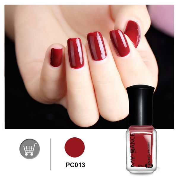 

mydance 1pc nail polish 6ml cherry red color fashion nail art polish for diy or salon use 1 bottle pc013 new