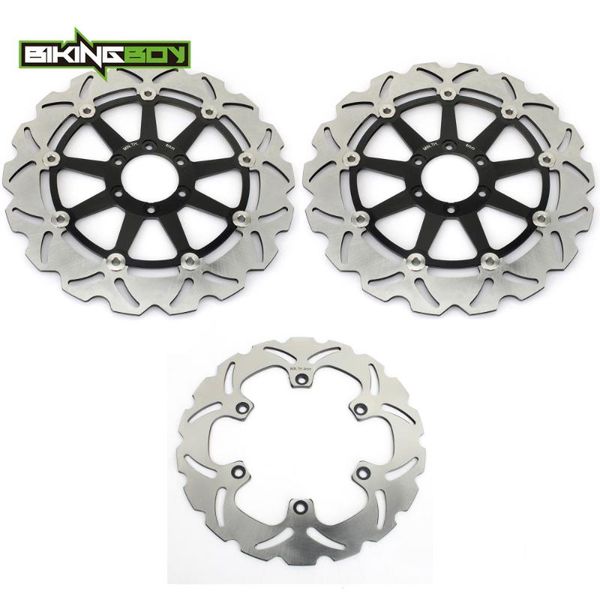 

bikingboy front rear brake discs disks rotors for xjr1200 95 96 97 xjr 1300 98 fzr 1000 exup 90-95 fzr 1000 genesis 87-89