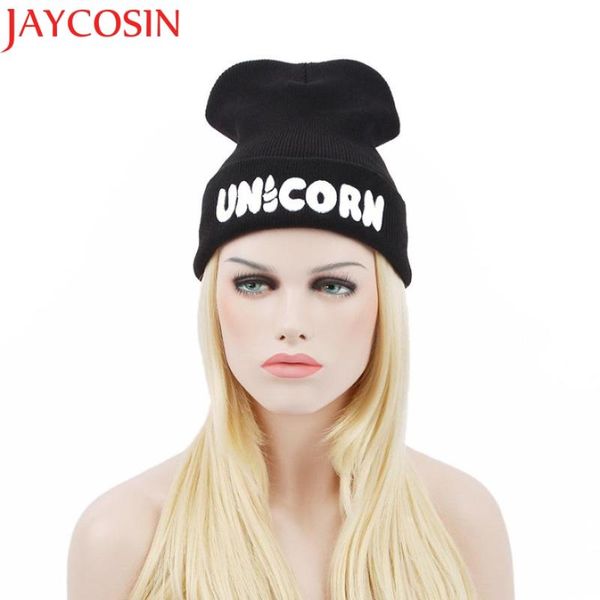 

jaycosin skullies beanies winter hat pom pom caps unicorn letter for women girl vintage warm spring autumn hat female, Blue;gray