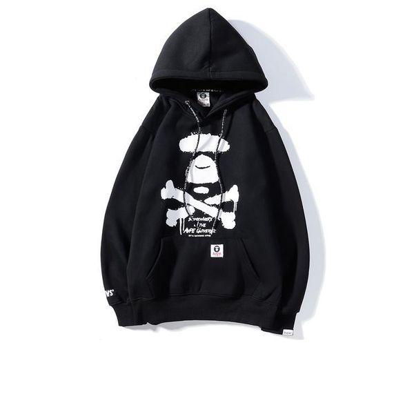 

мђжка мода дизайнеѬ hoodie вокого каева ложн полииѬов пимо кђликой , Black