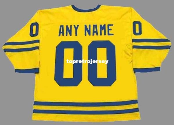 

wholesale mens sweden 2002 olympic "wholesaleized" retro hockey jersey, Black;red