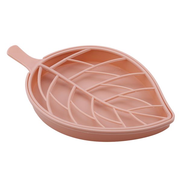 

candy color leaf shape soap box shower tray hiking bath house container holder travel new soap dish