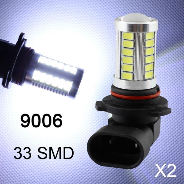 

2pcs car led fit for fog driving light drl bright bulbs lamp 9006xs 9006hp 9006 9012 hb4 foglight lens white style accessories