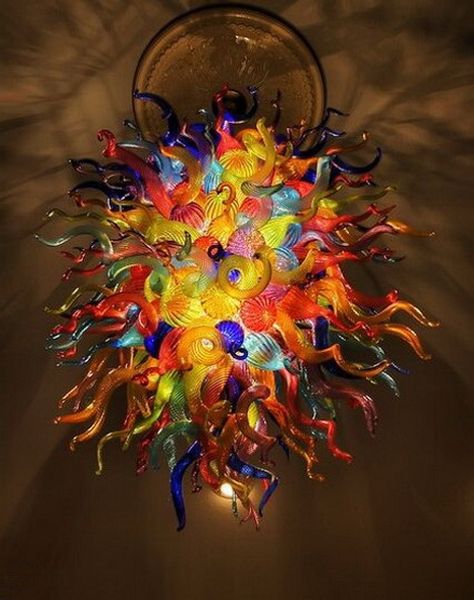 

2019 fancy led blown glass chandelier lighting modern colorful murano glass led decorative hanging pendant