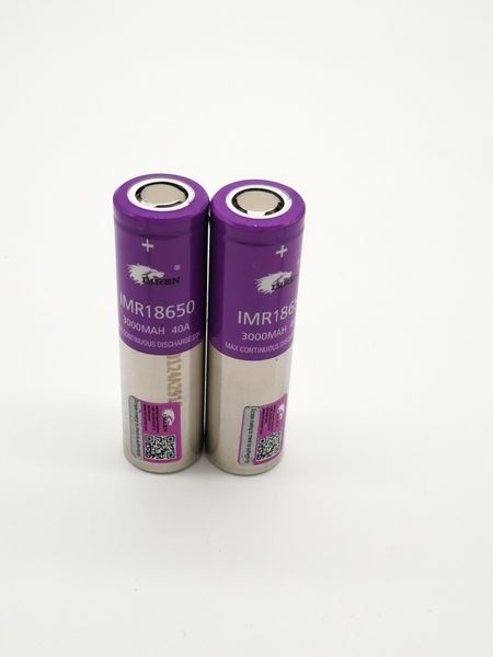 

100% высокое качество imr 18650 батареи 3000mah 3.7 v 40a 18650 батареи перезаряжаемые литиевые батареи fedex бесплатная доставка