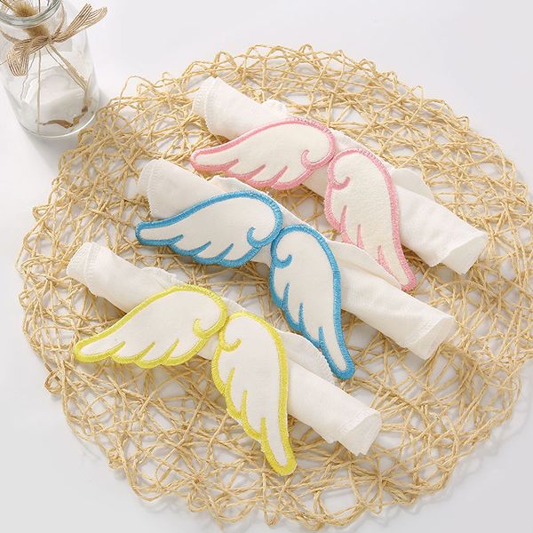 

baby angel wings sweat towel 6 layers cotton gauze bibs infant fabric sweatband bibs burp cloths gga2451