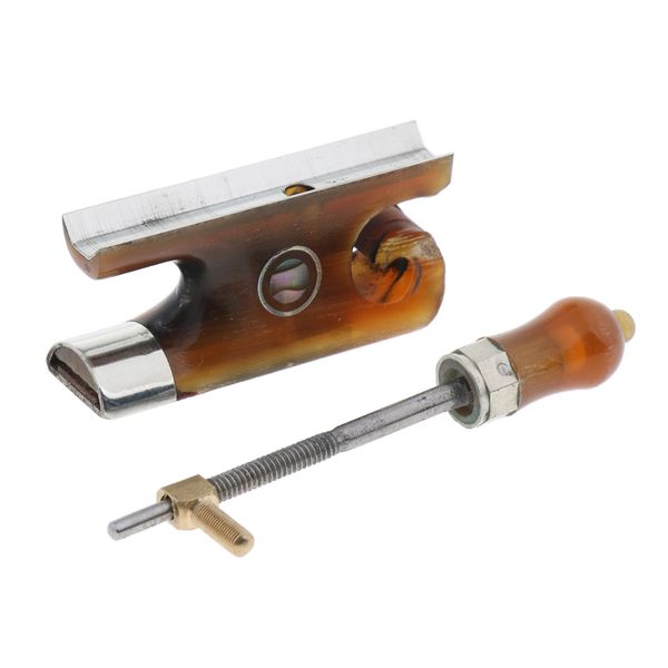 

4/4 3/4 violin fiddle bow frog, artificial horn