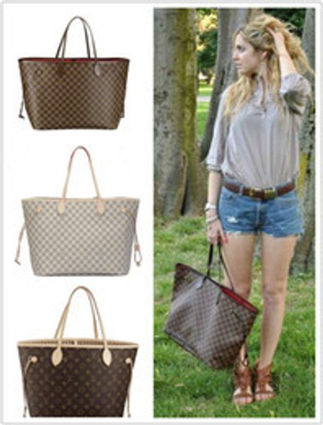 

new shoulder bags women 100% leather handbags 3aa+ messenger bags neverfull shopping bag ladies tote clutch michael sac