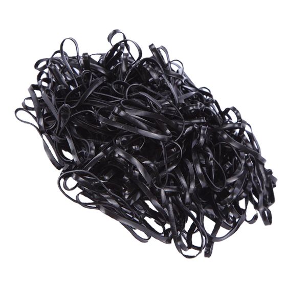 

100pcs fashion elastic ponytail holders hairband hair rubber rings, Brown
