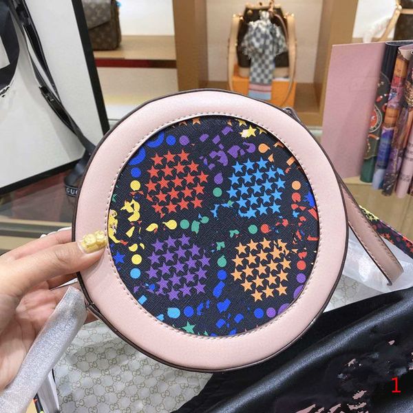 

20s female bag circular handbag shoulder women backpack oblique satchel round cakes packages purses luxury women handbags