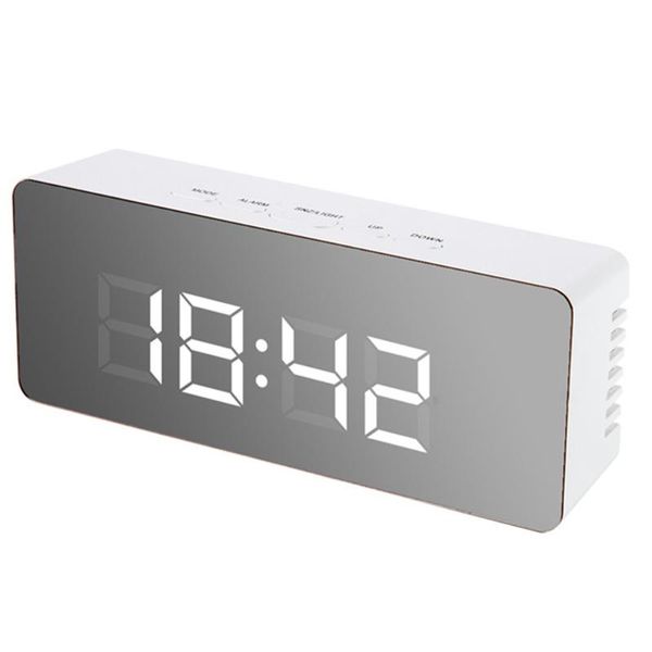 

wake up bedroom desk electronic led digital alarm clock home decor office usb port snooze table timer calendar