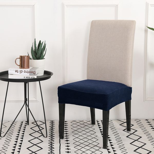 

spandex chair cover solid color stretch elastic slipcovers chair cover anti-dirty seat protector case for weddings dinning