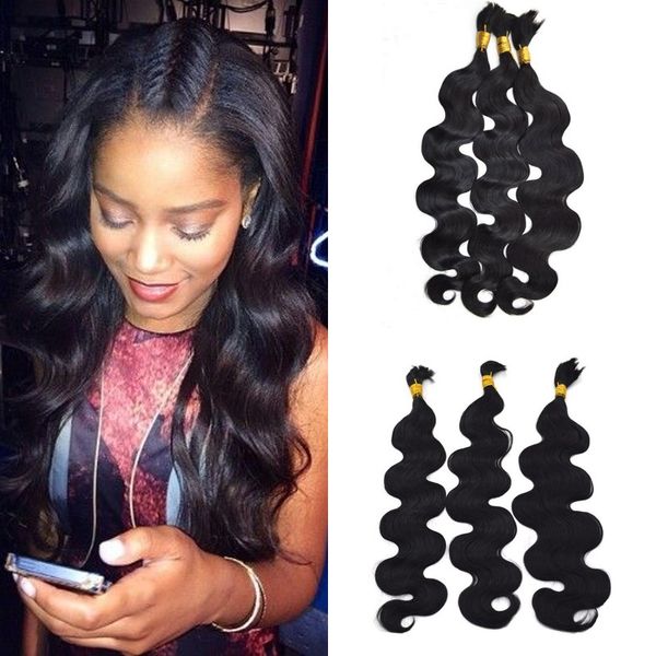 Russian Hair Body Wave Bulk Human Hair For Braiding Wholesale