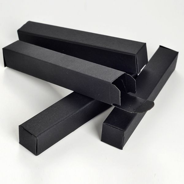 Black Box Бумага для Эфирное масло Духи Stroage Коробки Помада Craft Подарочные коробки Размер 2 * 2 * 12см