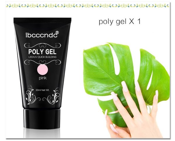 

pink kit nail builder gel varnish polish quick nail extension hard uv lacquer slip solution art set, Red;pink