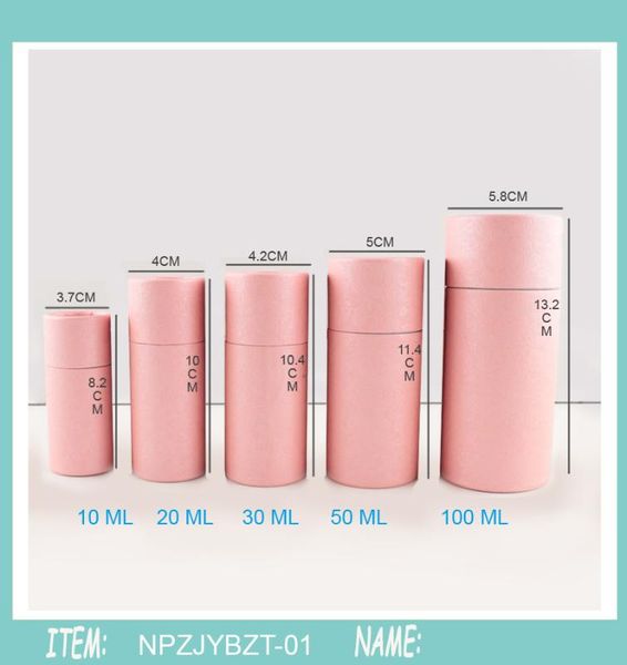 

500x 10/20/30/50/100ml oil bottle packaging box kraft paper tube packing box dropper bottle round cardboard lipstick perfume