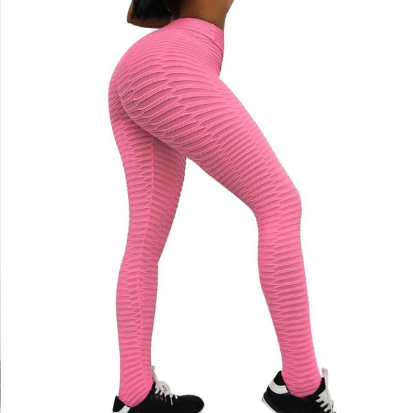 

pink sport leggings push up long pants trousers gym exercise high waist sports legins fitness running athletic trousers, White;red